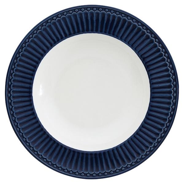 Тарелка глубокая Alice dark blue 21,5 см