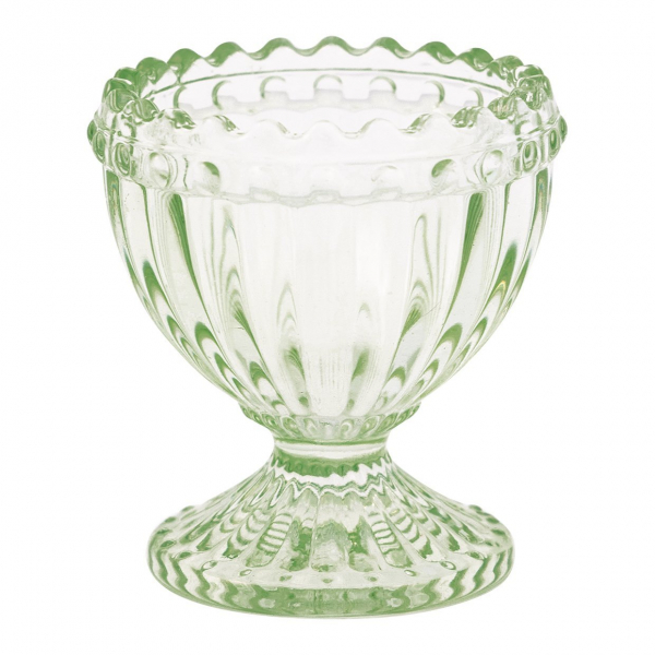 Подставка для яйца стеклянная Alice pale green