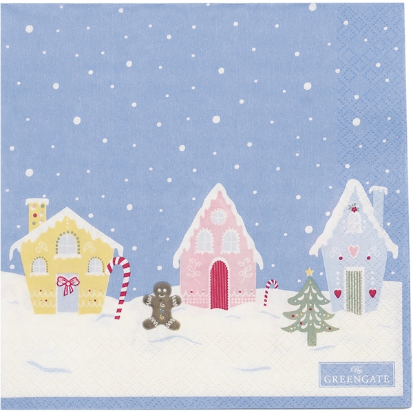 Салфетки бумажные Laura homes dusty blue  33х33 см 20 шт