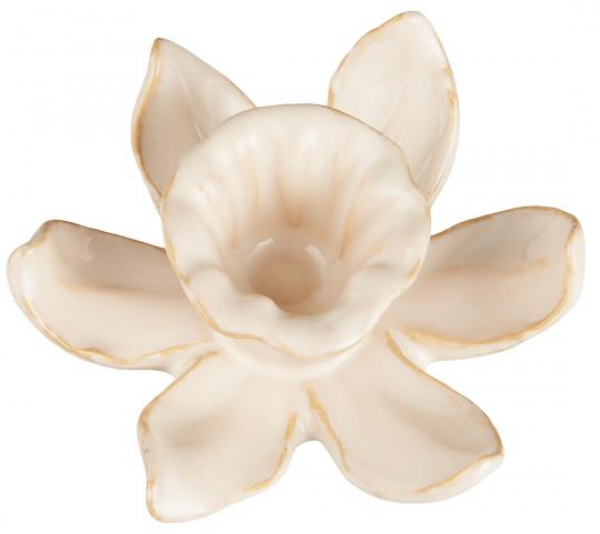 Подсвечник Daffodils butter cream для свечи d 2,2 см