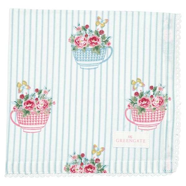 Салфетка Alma flowers white 40х40 см