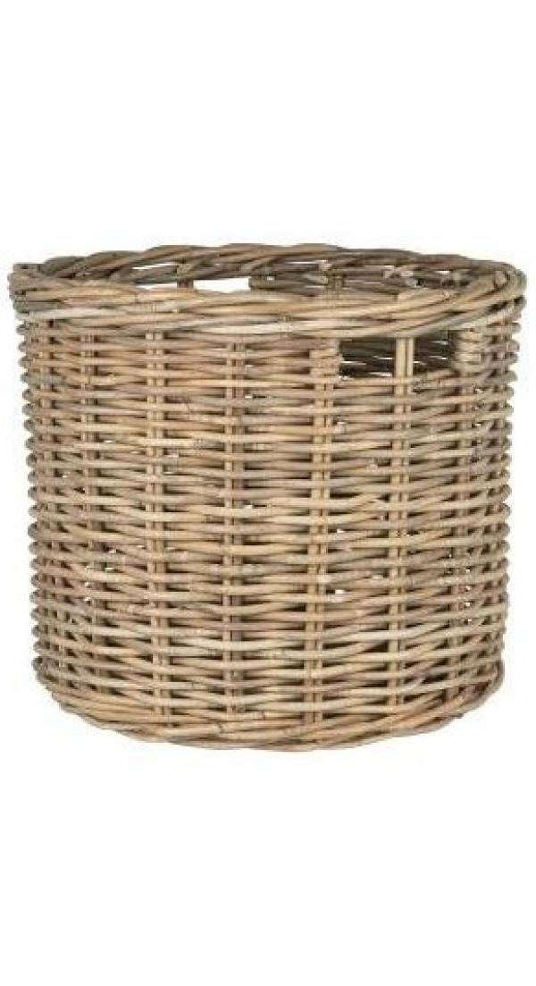 Корзина из ротанга с 2 ручками с каждой стороны (мал.)