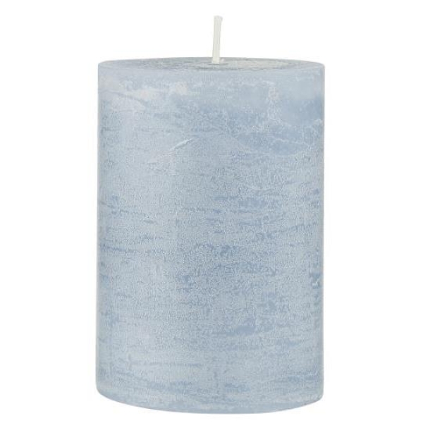 Свеча Rustic light blue d 7 h 10 см