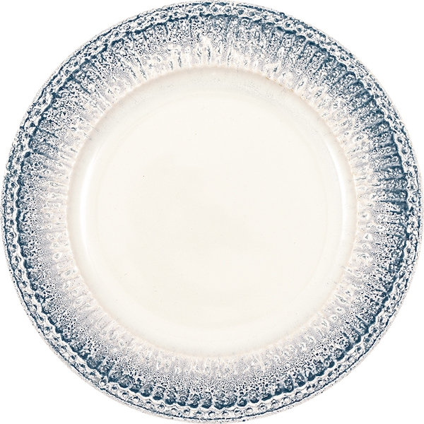 Тарелка Alice ripple blue 23 см