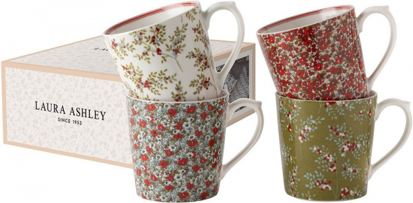 Набор кружек Laura Ashley Nordic 320мл 4 шт