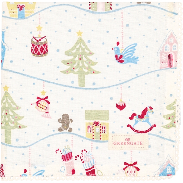 Салфетка Laura christmas white 40x40 см