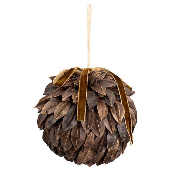 Новогодний шар Rangoon seed brown large