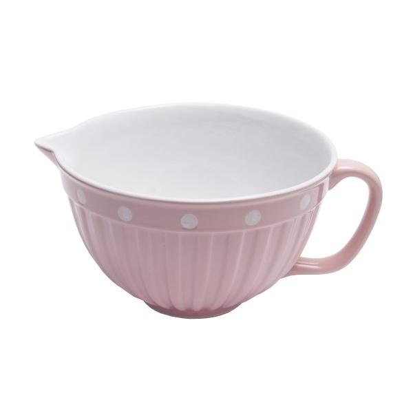 ЧАША ДЛЯ ТЕСТА pink with dots