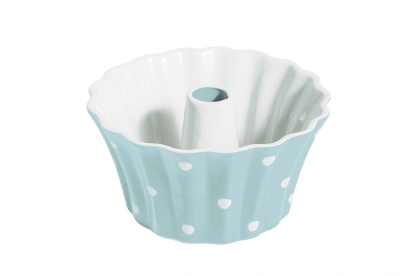 Форма для выпечки Blue round small with dots 20 см