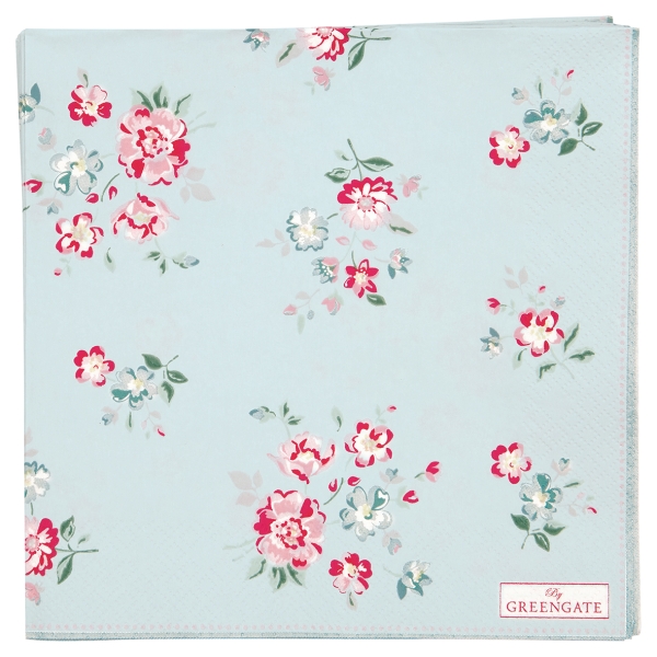 Салфетки бумажные Sonia pale blue large 33 х 33 см 20 шт