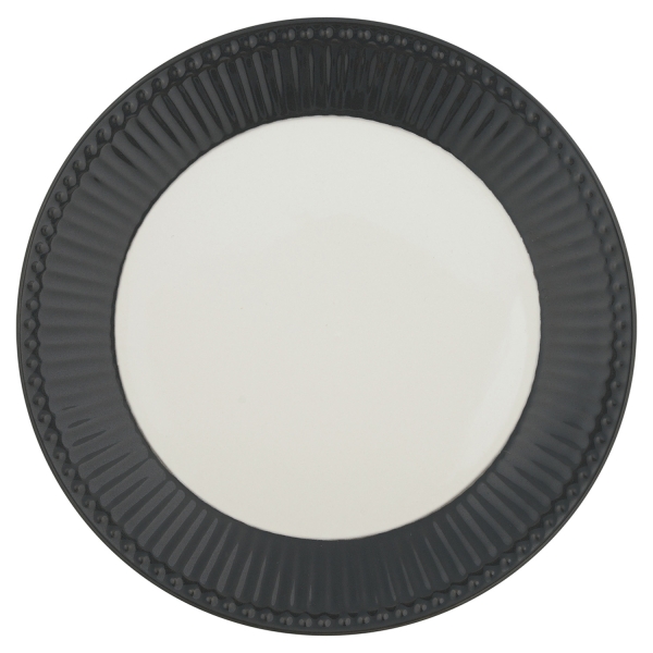 Тарелка Alice dark grey, 23 см
