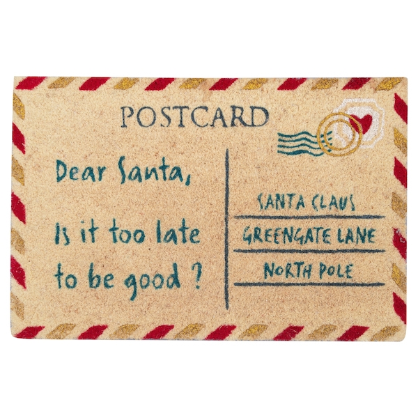 Коврик Xmas letter white