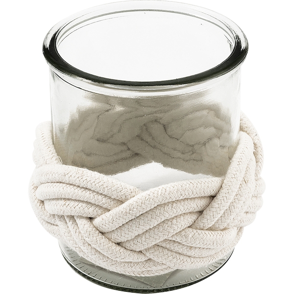 Стакан стеклянный with rope medium