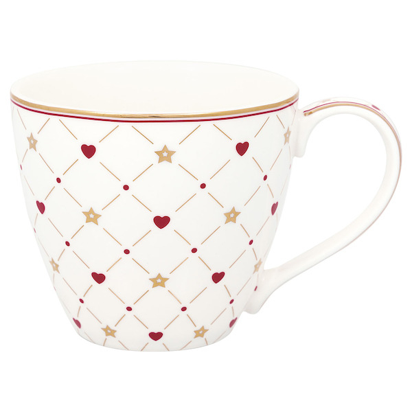 Кружка Clarina heart white 370 мл