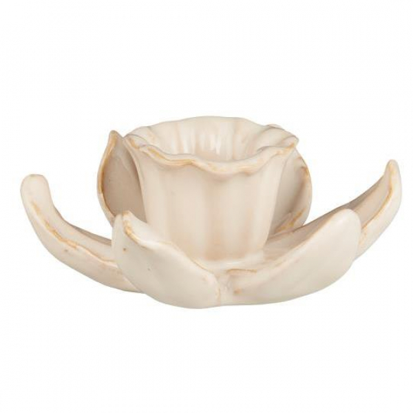 Подсвечник Daffodils butter cream для свечи d 2,2 см