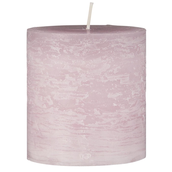 Свеча Rustic light pink d 7 h 7,5 см