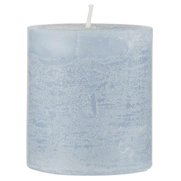 Свеча Rustic light blue d 7 h 7,5 см