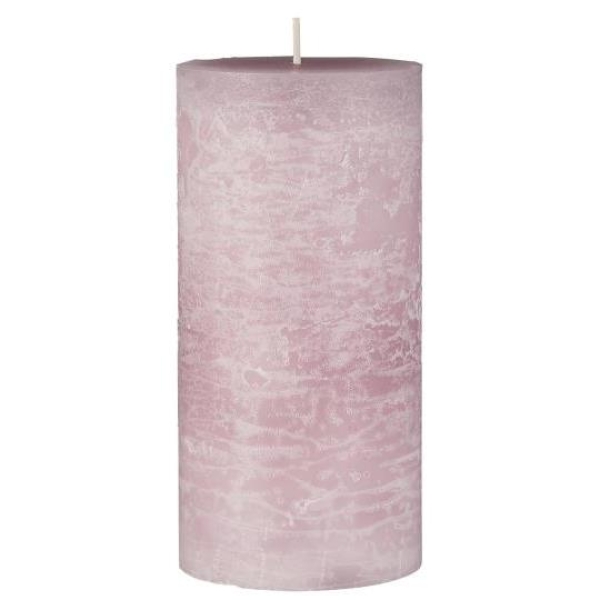Свеча Rustic light pink d 7 h 14 см