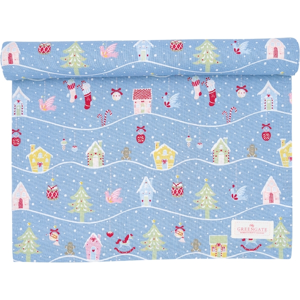 Дорожка Столовая Laura christmas dusty blue 45x140 см