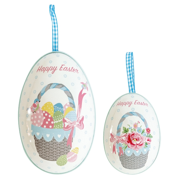 Набор банок в форме яйца Alma easter white 2 шт