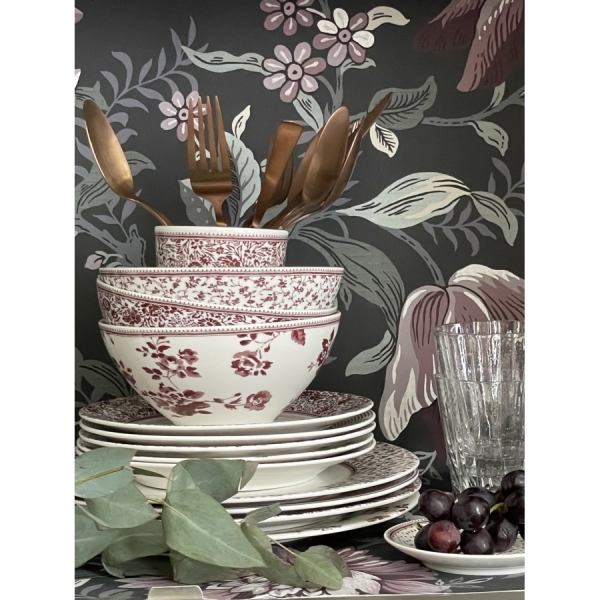 Набор пиал LAURA ASHLEY Damson Rose Kommen Assorti 16 см, 4 шт